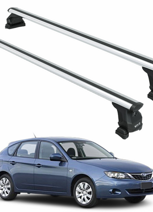Subaru Impreza Hatchback 2007-2014 Tavan Taşıyıcı Ara Barlar – Vidalı Montaj, Toros Fix Pro, Gri