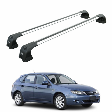 Subaru Impreza Hatchback 2007-2014 Roof Rack Cross Bar Fix Point Gri