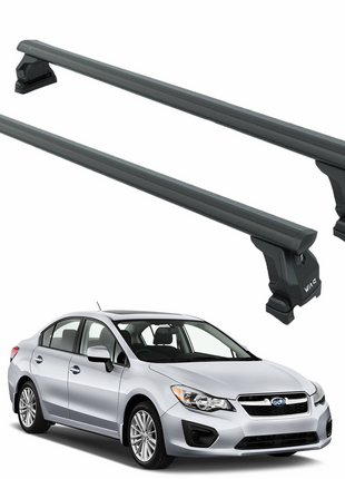 Subaru Impreza Sedan 2007-2014 Tavan Taşıyıcı Ara Barlar – Vidalı Montaj, Toros Fix Pro, Siyah