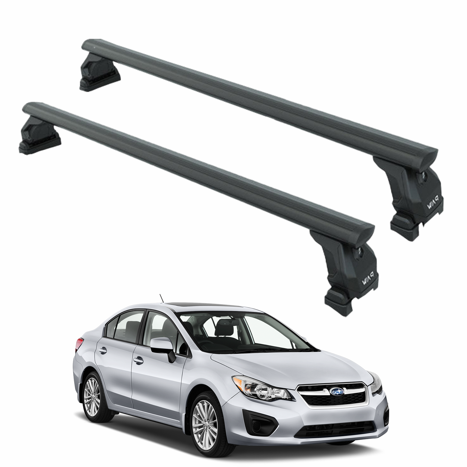 Subaru Impreza Sedan 2007-2014 Tavan Taşıyıcı Ara Barlar – Vidalı Montaj