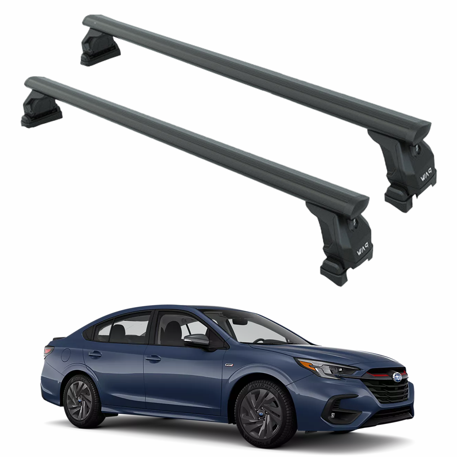 Subaru Legacy Sedan 2020-2025 Tavan Taşıyıcı Ara Barlar – Vidalı Montaj, Toros Fix Pro, Siyah