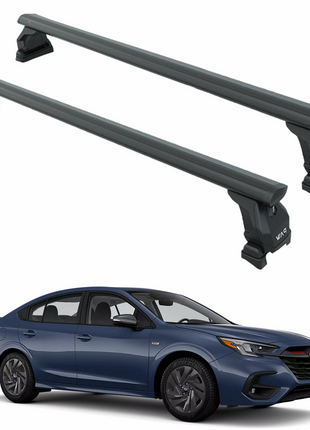 Subaru Legacy Sedan 2020-2025 Tavan Taşıyıcı Ara Barlar – Vidalı Montaj, Toros Fix Pro, Siyah