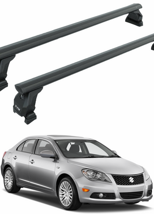 Suzuki Kizashi Tavan Taşıyıcı Ara Barlar – Vidalı Montaj, Toros Fix Pro, Siyah 2010-2013