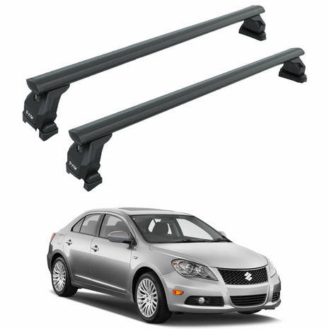 Suzuki Kizashi Tavan Taşıyıcı Ara Barlar – Vidalı Montaj, Toros Fix Pro, Siyah 2010-2013