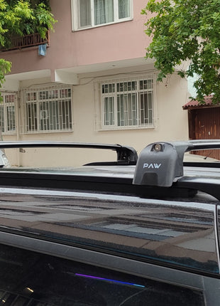 SsangYong Musso EV ile Uyumlu Portbagaj Taşıyıcı – Paw Pro 2 Alüminyum Tavan Çubuğu Gri
