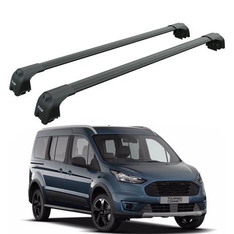 Ford Tourneo Connect 2014-2025 Portbagaj Taşıyıcı Ara Atkisi - Ara Çubuk Paw Pro 2 Pro 2 Siyah