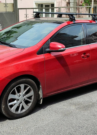 Toyota Auris 2013-2019 Oluksuz Üst Tavan Portbagaj Taşıyıcı Ara Atkısı Toros Serisi Pro 4 Gri (Glass Roof)