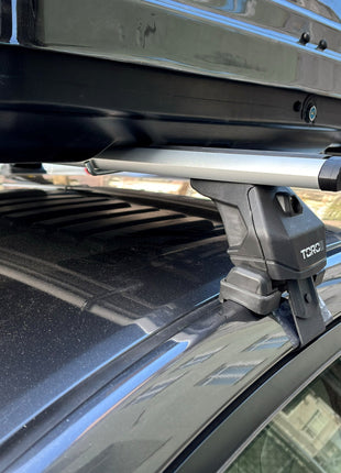 For Toyota Auris 2007-2013 Roof Rack Cross Bars Normal Roof Alu Black