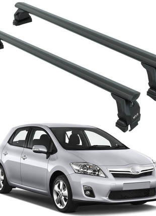 For Toyota Auris 2007-2013 Roof Rack Cross Bars Normal Roof Alu Black