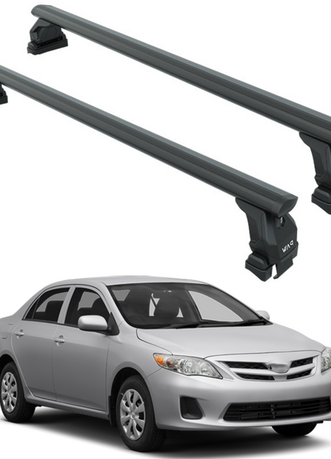 Toyota Corolla 2007-2013 Oluksuz Üst Tavan Portbagaj Taşıyıcı Ara Atkısı Toros Serisi Pro 4 Siyah