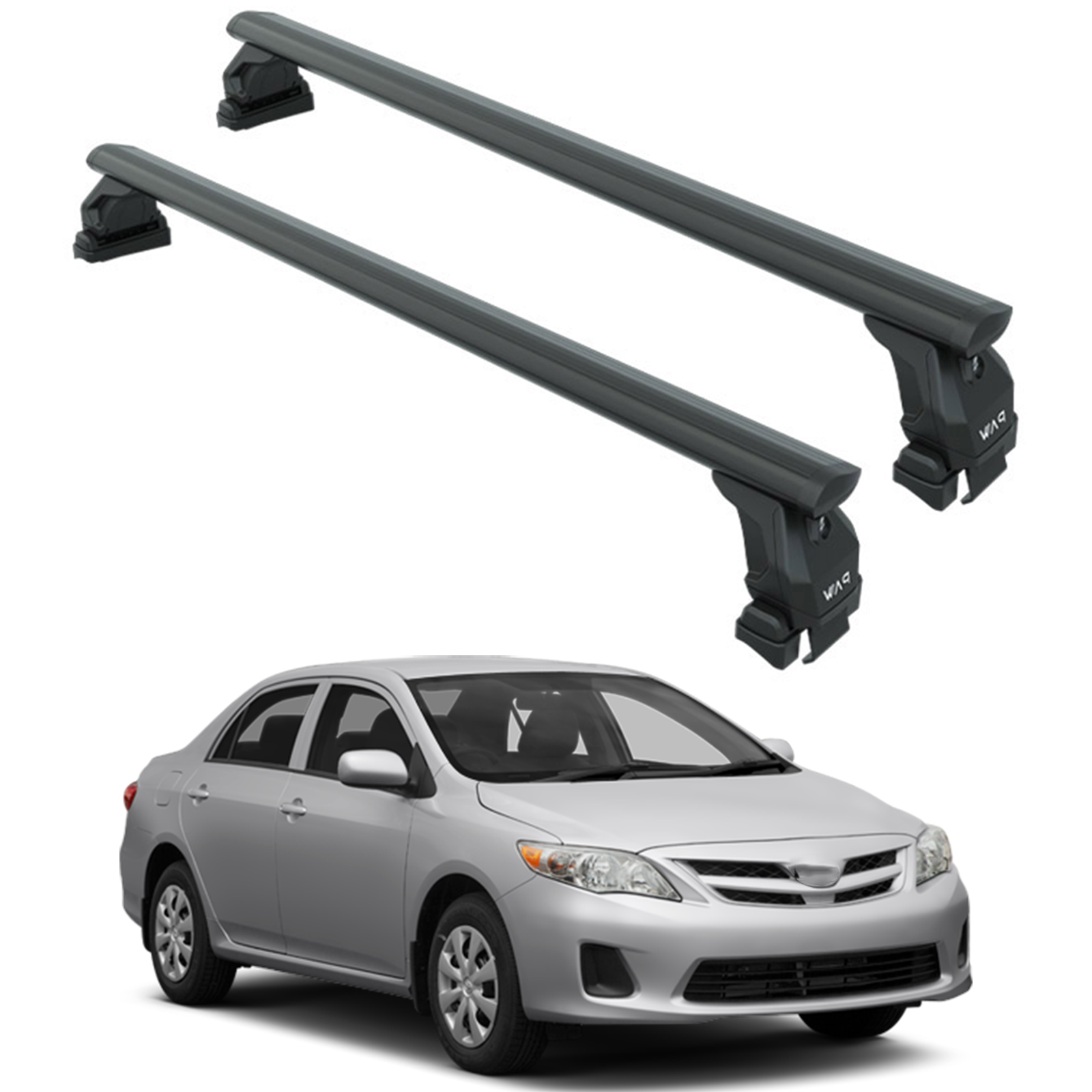 Toyota Corolla 2007-2013 Oluksuz Üst Tavan Portbagaj Taşıyıcı Ara Atkısı Toros Serisi Pro 4 Siyah