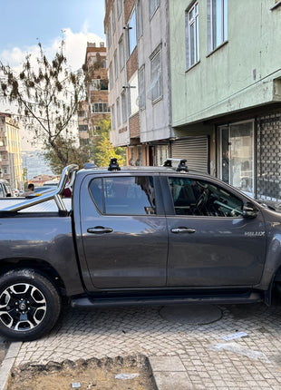 Toyota Hilux Mk9 (2021-2025) Portbagaj Taşıyıcı Ara Atkısı, Toros Serisi Pro 4, Siyah