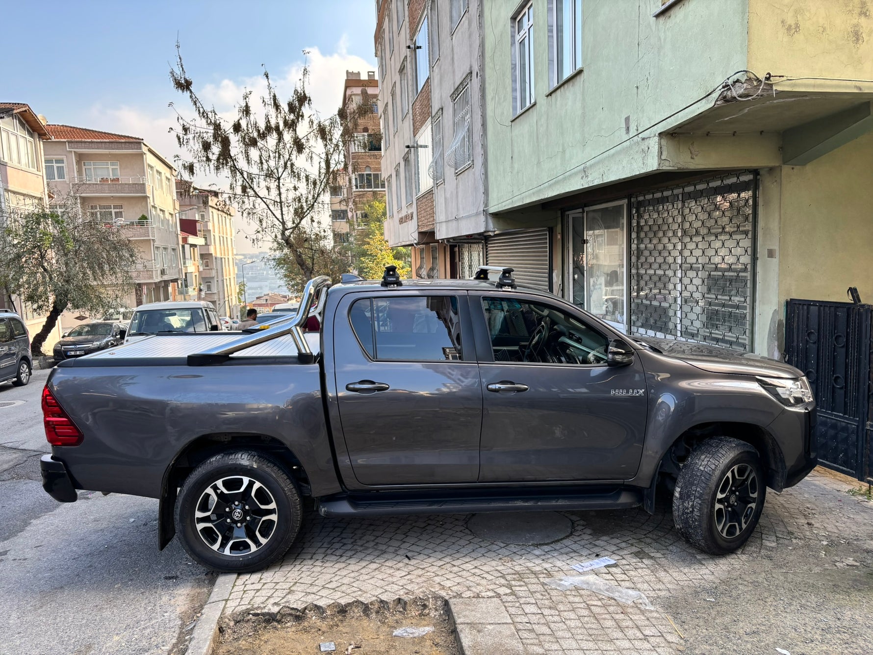 Toyota Hilux Mk9 (2021-2025) Portbagaj Taşıyıcı Ara Atkısı, Toros Serisi Pro 4, Gri