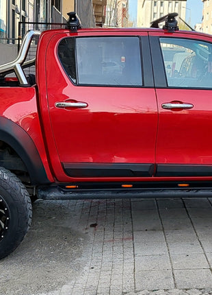 Toyota Hilux 2015-2021 Oluksuz Üst Tavan Portbagaj Taşıyıcı Ara Atkısı Toros Serisi Pro 4 Siyah