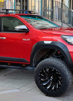 Toyota Hilux Mk9 2021-2025 Oluksuz Üst Tavan Portbagaj Taşıyıcı Ara Atkısı Toros Serisi Pro 4 Siyah