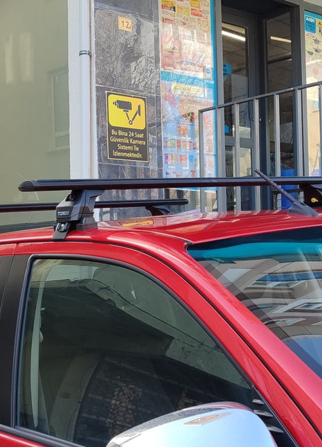 Isuzu D-Max 2020-2025 Oluksuz Üst Tavan Portbagaj Taşıyıcı Ara Atkısı Toros Serisi Pro 4 Gri