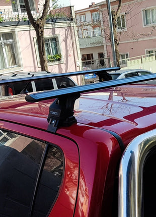 Toyota Hilux Mk9 2021-2025 Oluksuz Üst Tavan Portbagaj Taşıyıcı Ara Atkısı Toros Serisi Pro 4 Siyah