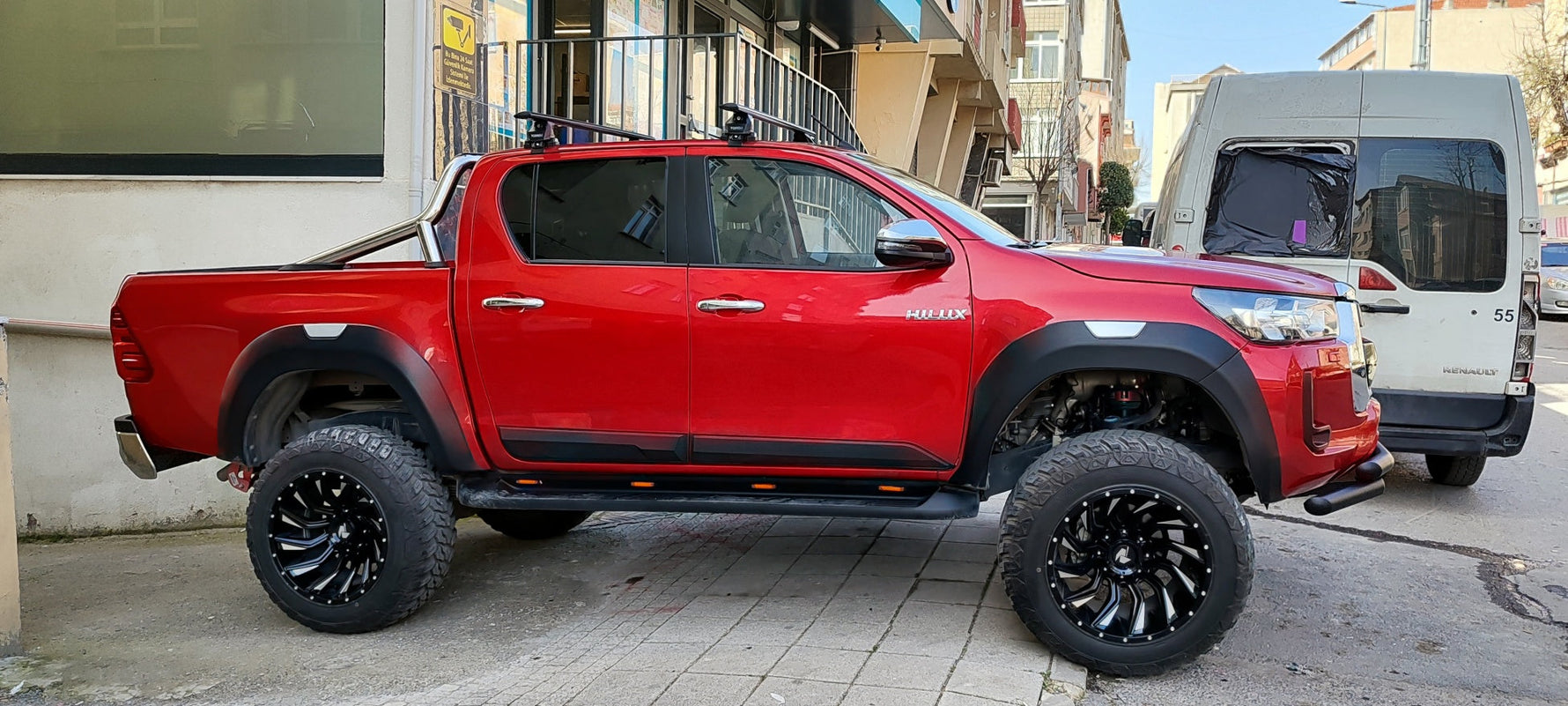 Isuzu D-Max 2020-2025 Oluksuz Üst Tavan Portbagaj Taşıyıcı Ara Atkısı Toros Serisi Pro 4 Siyah
