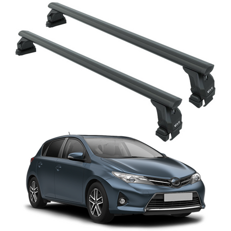 Toyota Auris 2013-2019 Oluksuz Üst Tavan Portbagaj Taşıyıcı Ara Atkısı Toros Serisi Pro 4 Siyah (Glass Roof)
