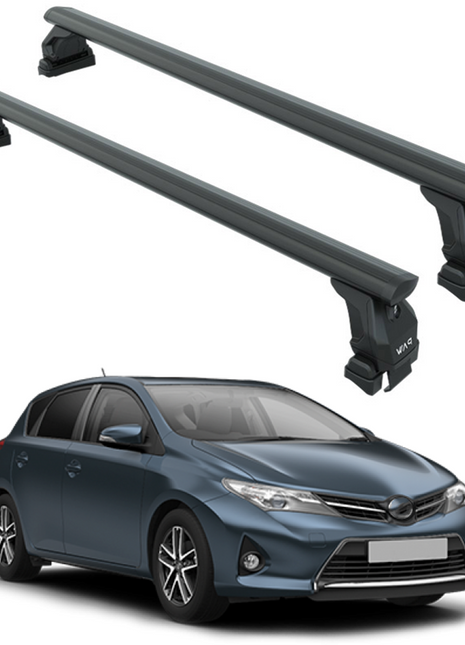 Toyota Auris 2013-2019 Oluksuz Üst Tavan Portbagaj Taşıyıcı Ara Atkısı Toros Serisi Pro 4 Siyah (Glass Roof)