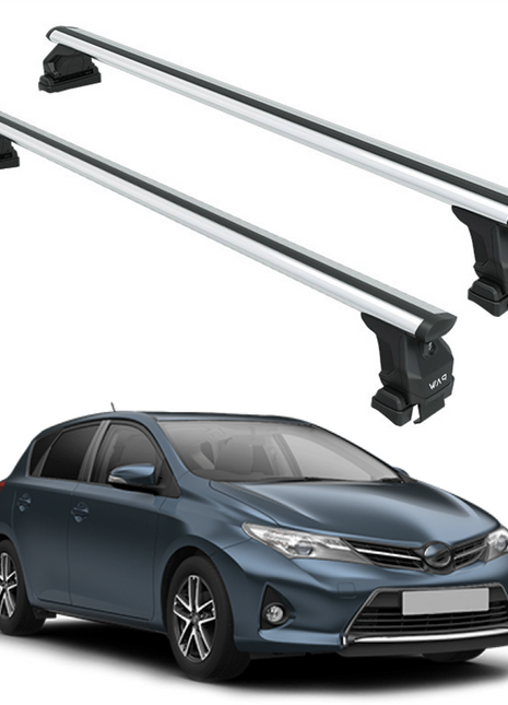 Toyota Auris 2013-2019 Oluksuz Üst Tavan Portbagaj Taşıyıcı Ara Atkısı Toros Serisi Pro 4 Gri (Glass Roof)