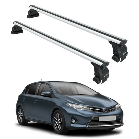 Toyota Auris 2013-2019 Oluksuz Üst Tavan Portbagaj Taşıyıcı Ara Atkısı Toros Serisi Pro 4 Gri (Glass Roof)