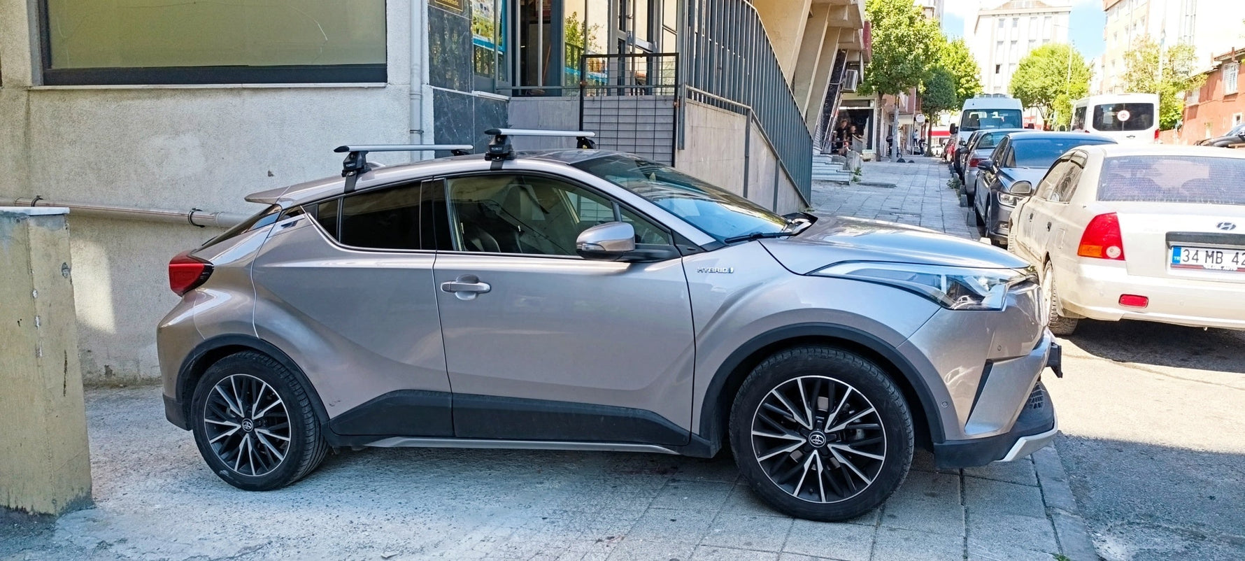 Toyota C-Hr 2019-2023Oluksuz Üst Tavan Portbagaj Taşıyıcı Ara Atkısı Toros Serisi Pro 4 Siyah