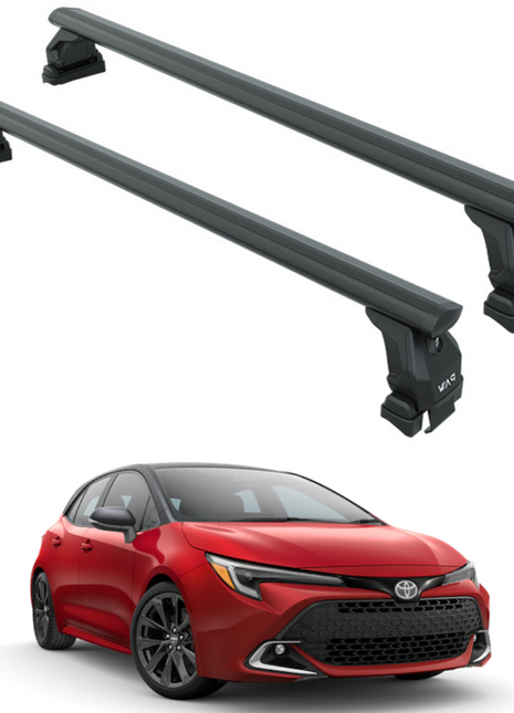 Toyota Corolla Hatchback 2018-2025 Oluksuz Üst Tavan Portbagaj Taşıyıcı Ara Atkısı Toros Serisi Pro 4 Siyah