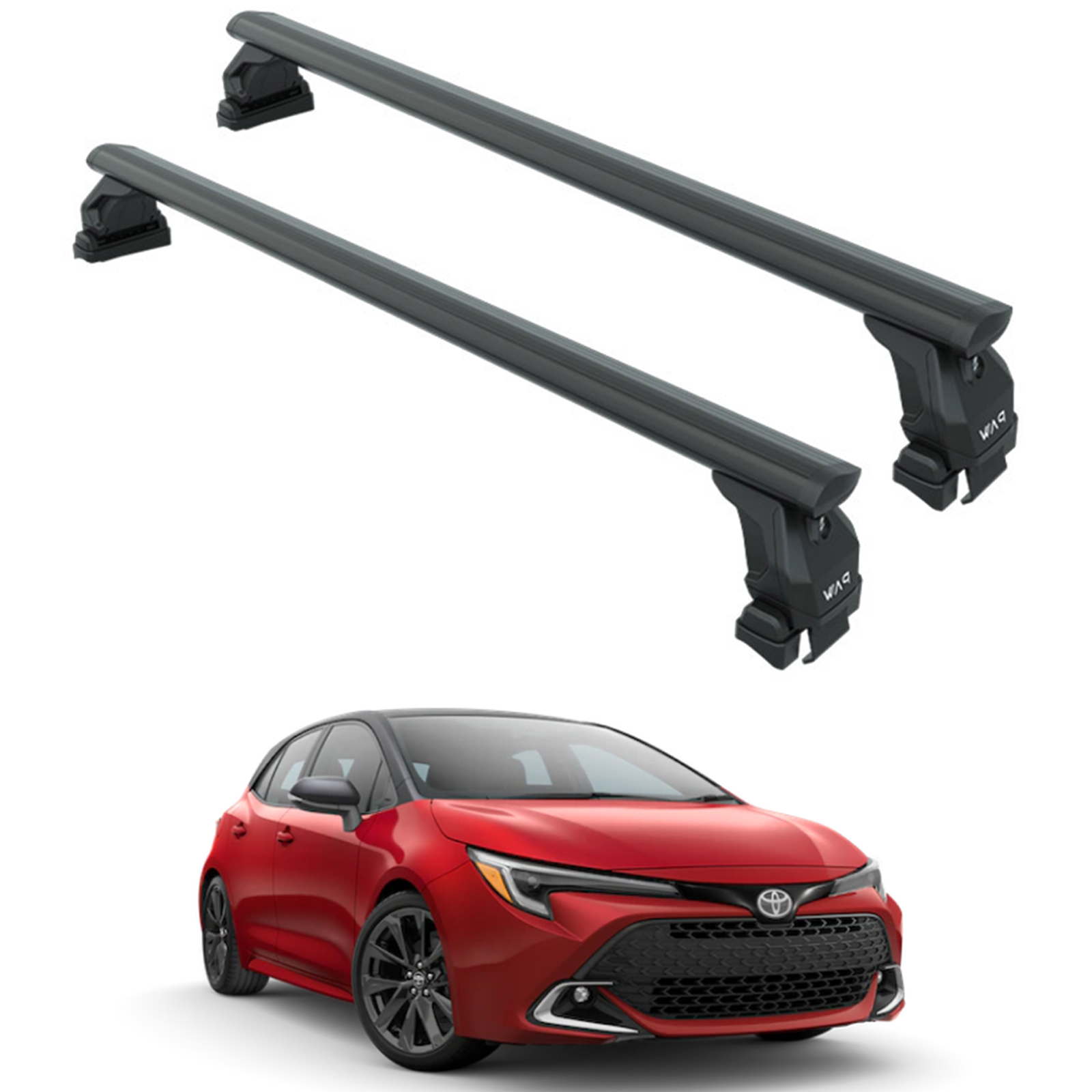 Toyota Corolla Hatchback 2018-2025 Oluksuz Üst Tavan Portbagaj Taşıyıcı Ara Atkısı Toros Serisi Pro 4 Siyah