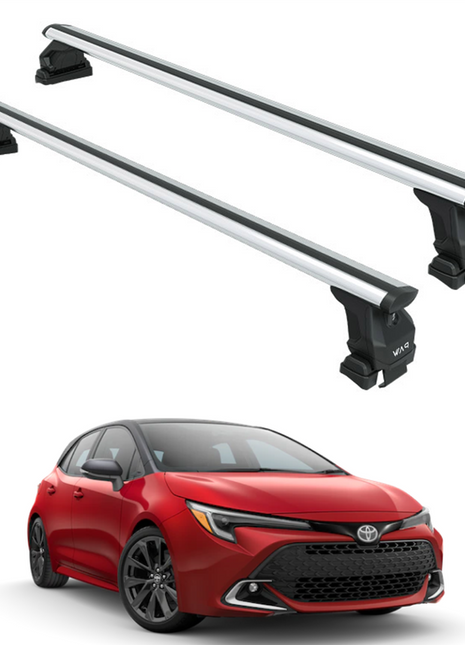 Toyota Corolla Hatchback 2018-2025 Oluksuz Üst Tavan Portbagaj Taşıyıcı Ara Atkısı Toros Serisi Pro 4 Gri