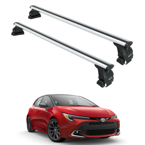 Toyota Corolla Hatchback 2018-2025 Oluksuz Üst Tavan Portbagaj Taşıyıcı Ara Atkısı Toros Serisi Pro 4 Gri