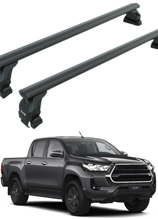 Toyota Hilux 2015-2021 Oluksuz Üst Tavan Portbagaj Taşıyıcı Ara Atkısı Toros Serisi Pro 4 Siyah