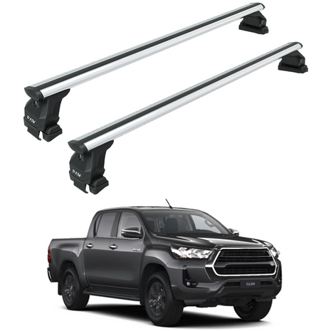 Toyota Hilux 2015-2021 Oluksuz Üst Tavan Portbagaj Taşıyıcı Ara Atkısı Toros Serisi Pro 4 Siyah