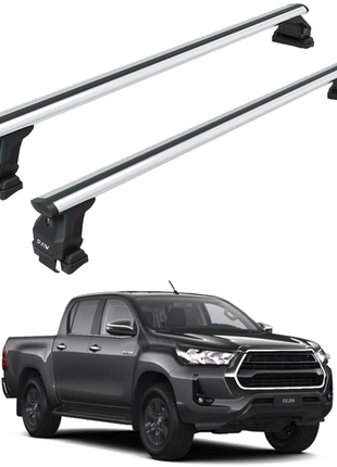Toyota Hilux Mk9 2021-2025 Oluksuz Üst Tavan Portbagaj Taşıyıcı Ara Atkısı Toros Serisi Pro 4 Siyah