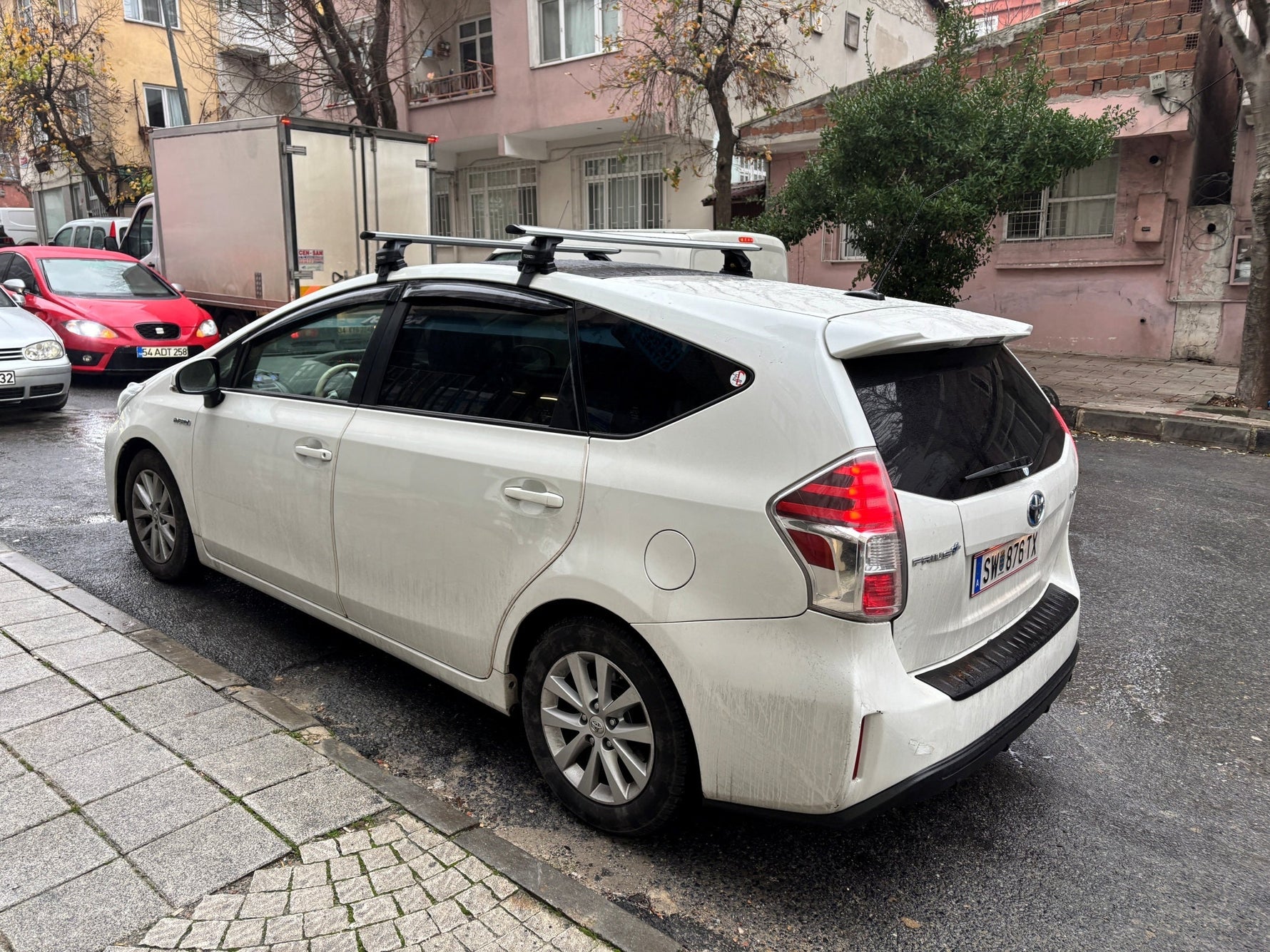 Toros Toyota Prius (2009-2012) Oluksuz Tavan Ara Atkı Portbagaj Taşıyıcı Pro 4 Gri