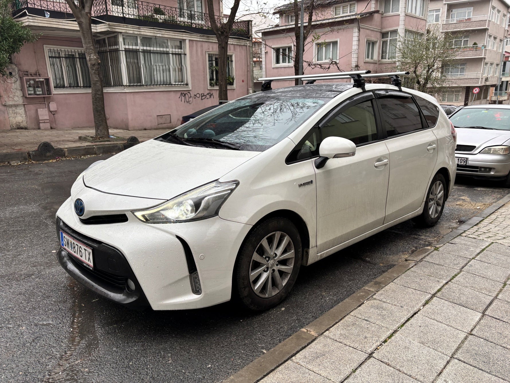 Toros Toyota Prius (2012-2019) Oluksuz Tavan Ara Atkı Portbagaj Taşıyıcı Pro 4 Gri