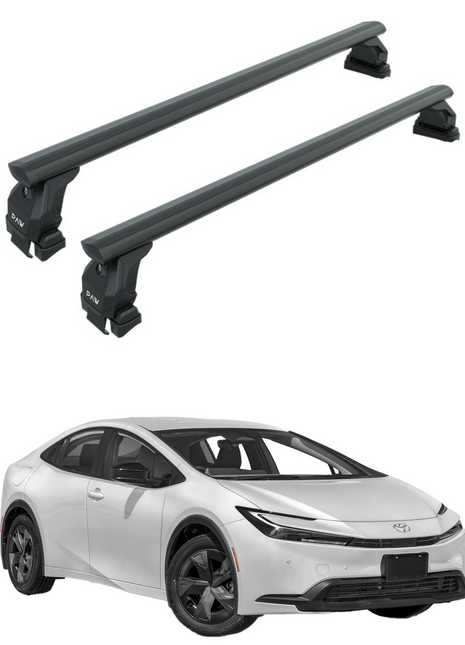 Toyota Prius 2023-2025 Oluksuz Üst Tavan Portbagaj Taşıyıcı Ara Atkısı Toros Serisi Pro 4 Siyah