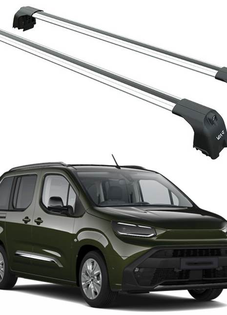 Toyota Proace City Verso 2024-2025 Portbagaj Taşıyıcı Ara Atkisi - Ara Çubuk Paw Pro 2 Gri