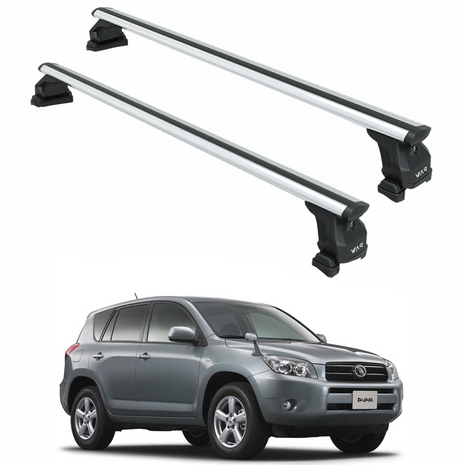 Toyota Rav 4 2000-2006 Tavan Taşıyıcı Ara Barlar – Vidalı Montaj, Toros Fix Pro, Gri