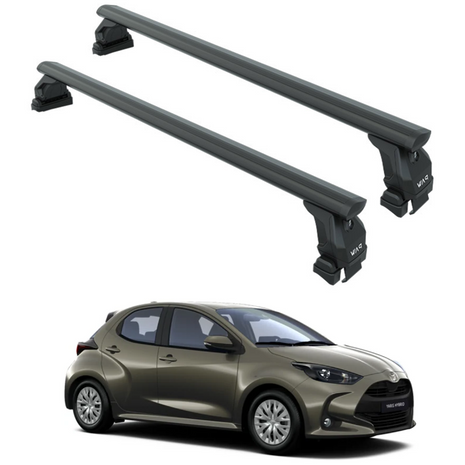 Toyota Yaris Hb 2020-2025 Oluksuz Üst Tavan Portbagaj Taşıyıcı Ara Atkısı Toros Serisi Pro 4 Siyah