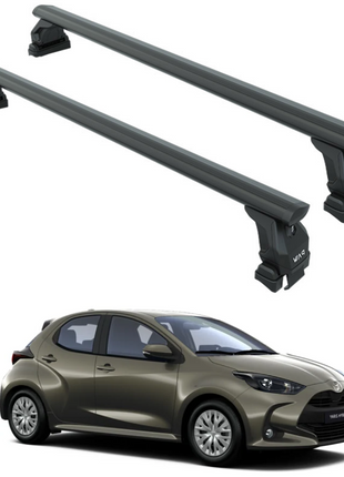 Toyota Yaris Hb 2020-2025 Oluksuz Üst Tavan Portbagaj Taşıyıcı Ara Atkısı Toros Serisi Pro 4 Siyah