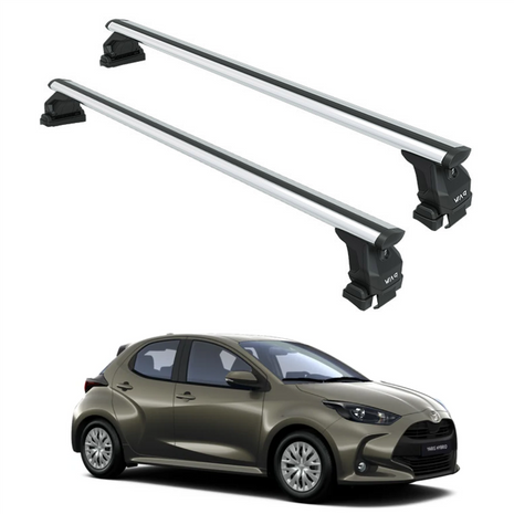Toyota Yaris Hb 2020-2025 Oluksuz Üst Tavan Portbagaj Taşıyıcı Ara Atkısı Toros Serisi Pro 4 Gri