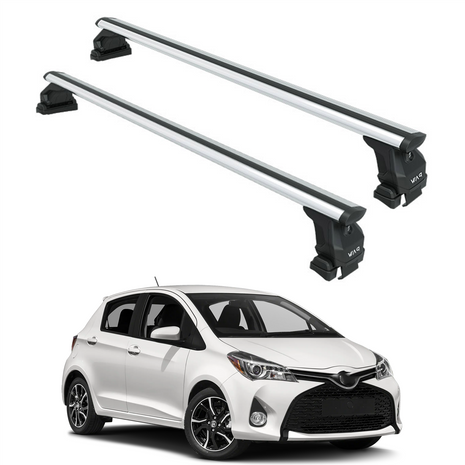 Toyota Yaris Hb 2014-2020 Oluksuz Üst Tavan Portbagaj Taşıyıcı Ara Atkısı Toros Serisi Pro 4 Gri