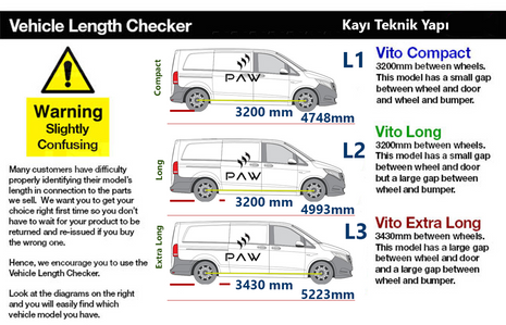 Mercedes Vito W447 L2 (2014-2025) Araç Üstü Alüminyum Tavan Yan Rayları Plus Serisi - Gri