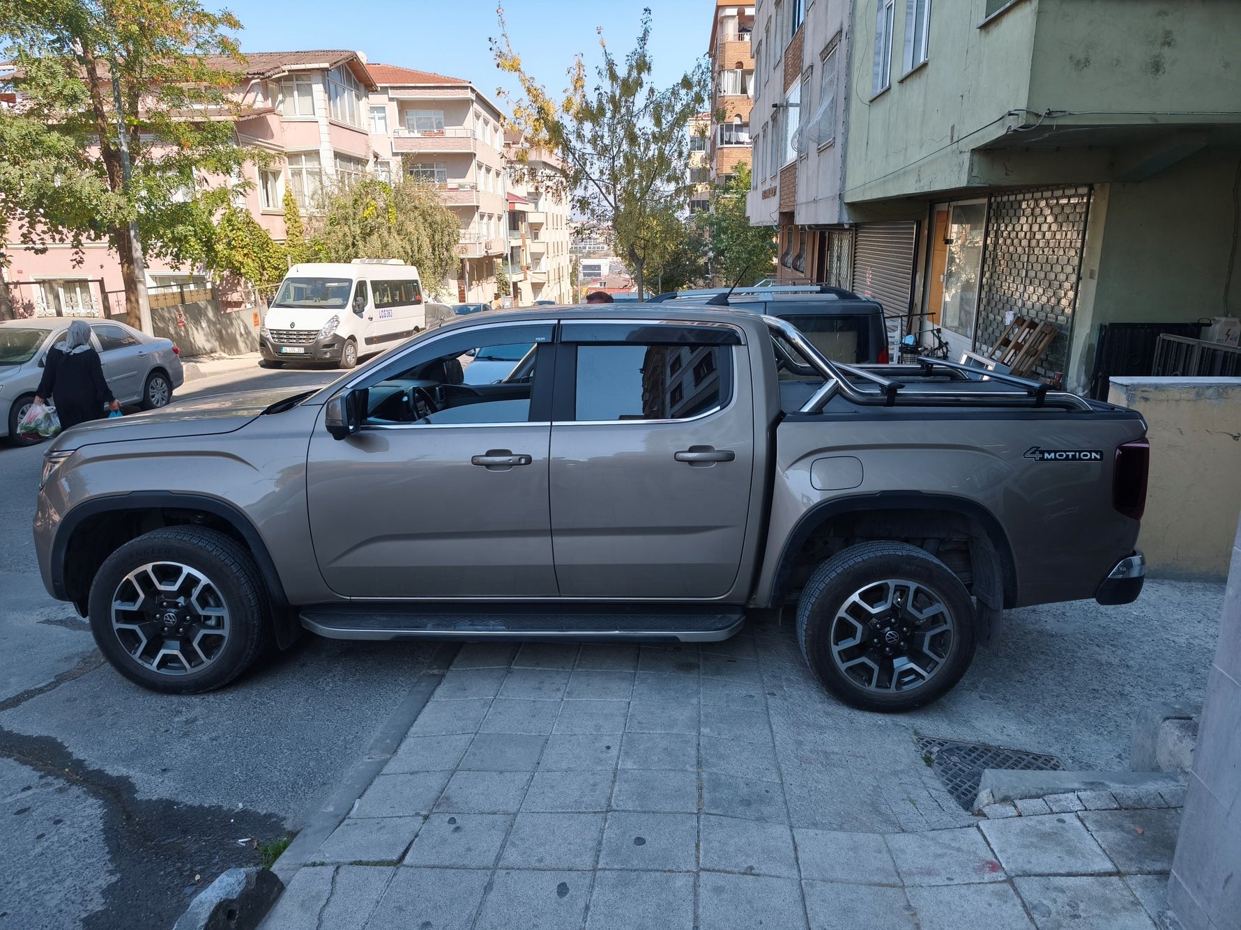 Volkswagen Amarok Style (2020-2025) Kasa Üstü Bed Rack Taşıyıcı Bar – Siyah | Rollbar Uyumlu |