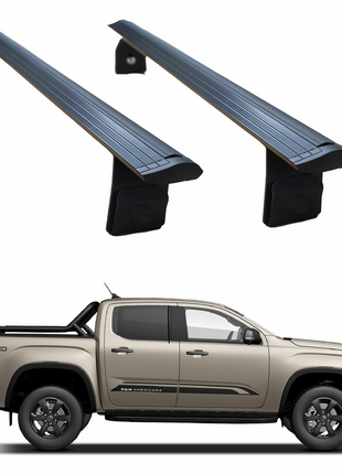 Volkswagen Amarok Style (2020-2025) Kasa Üstü Bed Rack Taşıyıcı Bar – Siyah | Rollbar Uyumlu |