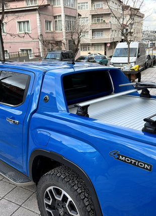 Volkswagen Amarok Aventura (2020-2025) Kasa Üstü Bed Rack Taşıyıcı Bar – Gri | Kilitli Sistem | Vida Montajlı