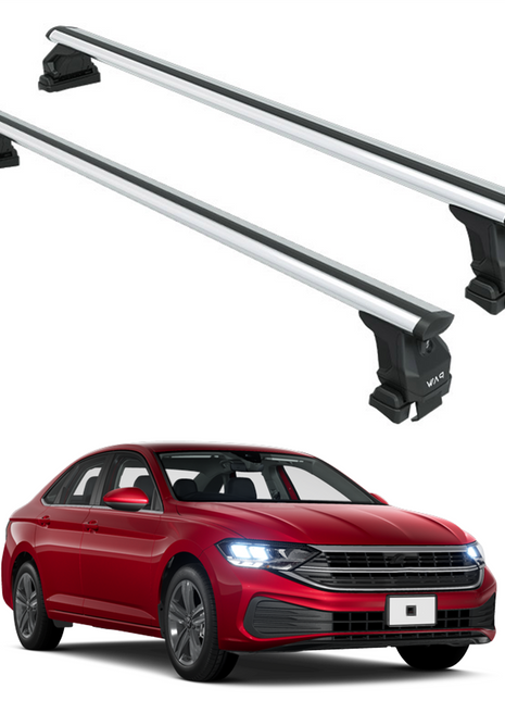 Volkswagen Jetta 2019-2025 Oluksuz Üst Tavan Portbagaj Taşıyıcı Ara Atkısı Toros Serisi Pro 4 Gri