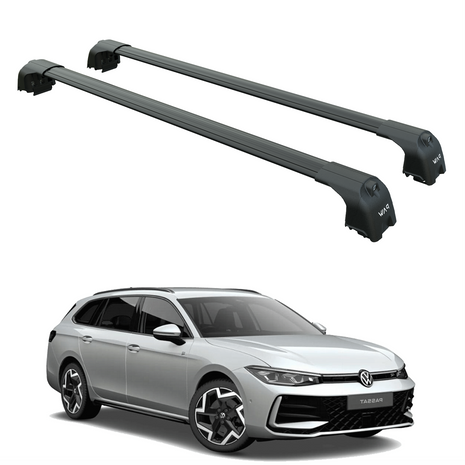 Volkswagen Passat Variant B9 (2023-2025) Portbagaj Taşıyıcı Ara Çubuk - Paw Pro 2 Siyah