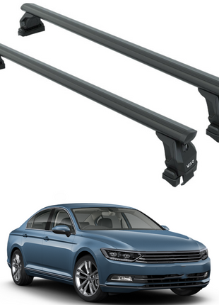 Volkswagen Passat Sedan B8 2015-2025 Oluksuz Üst Tavan Portbagaj Taşıyıcı Ara Atkısı Toros Serisi Pro 4 Siyah